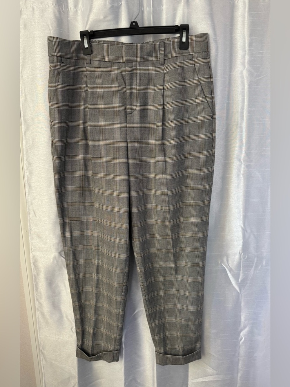 Banana Republic Gray Glen Plaid Women’s Dress Pants - Picture 1 of 7